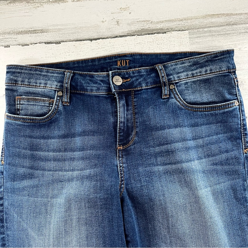 Kut from the Kloth Women’s Baby Bootcut Blue Denim Jeans Size 33X32 12S - Picture 3 of 8
